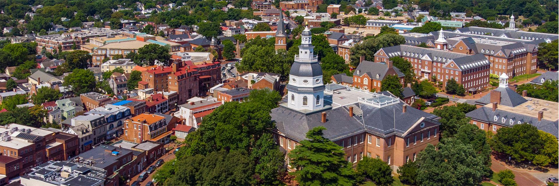 Maryland Statehouse Aerial photo