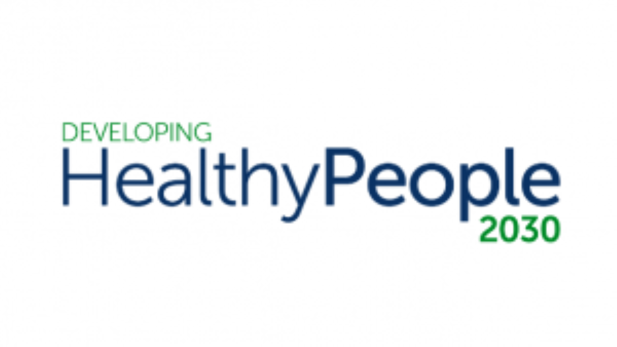 Text that reads "Developing Healthy People 2030"