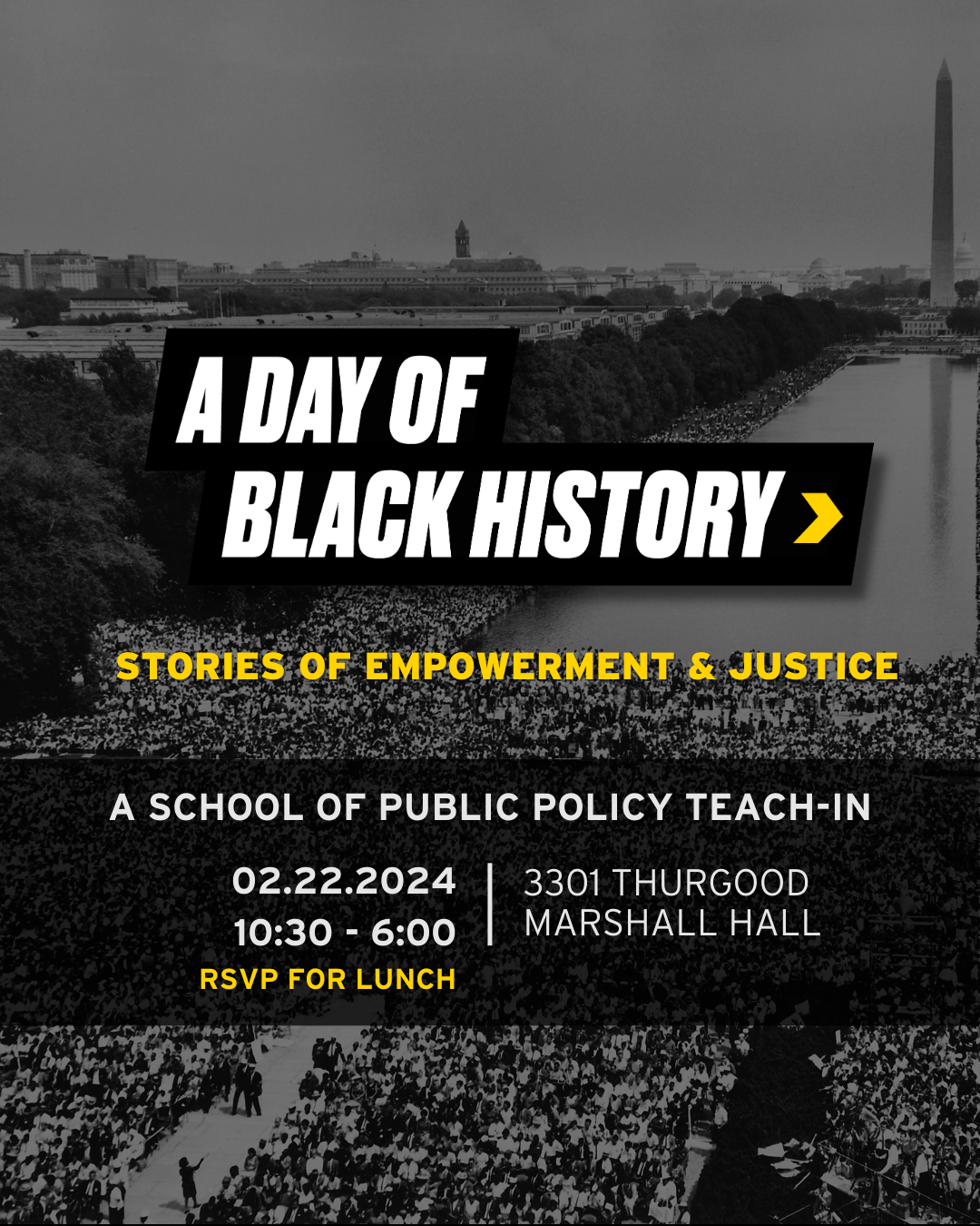 Black History Teach In in School of Public Policy on 02222024