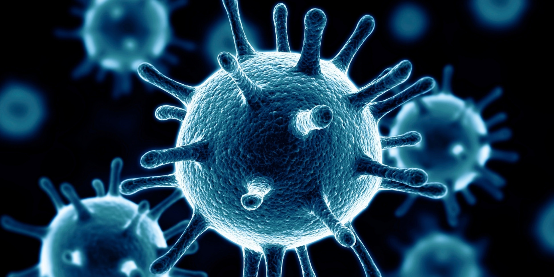 Virus background with disease cells
