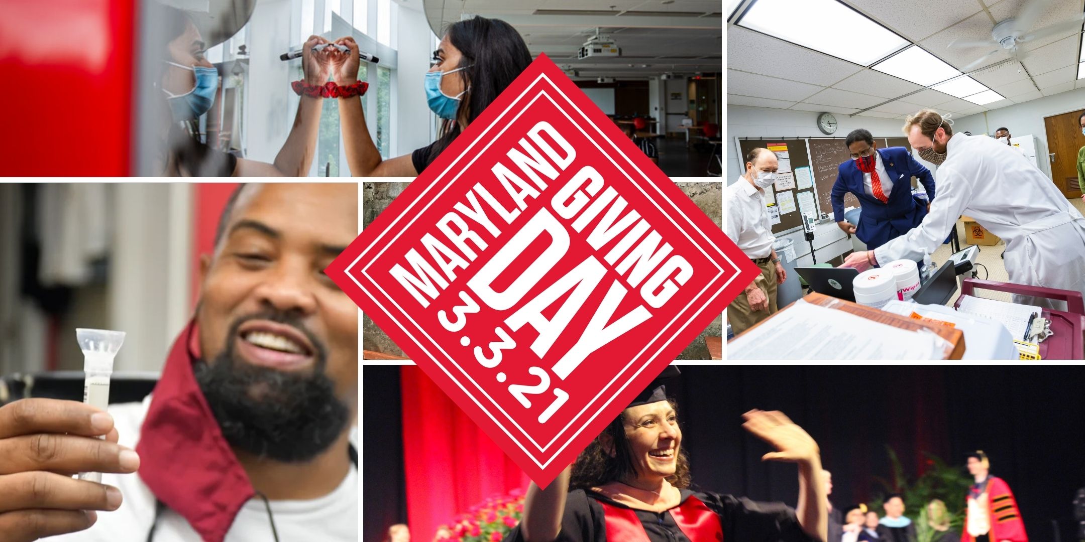 Giving Day 2021 Collage from the University of Maryland