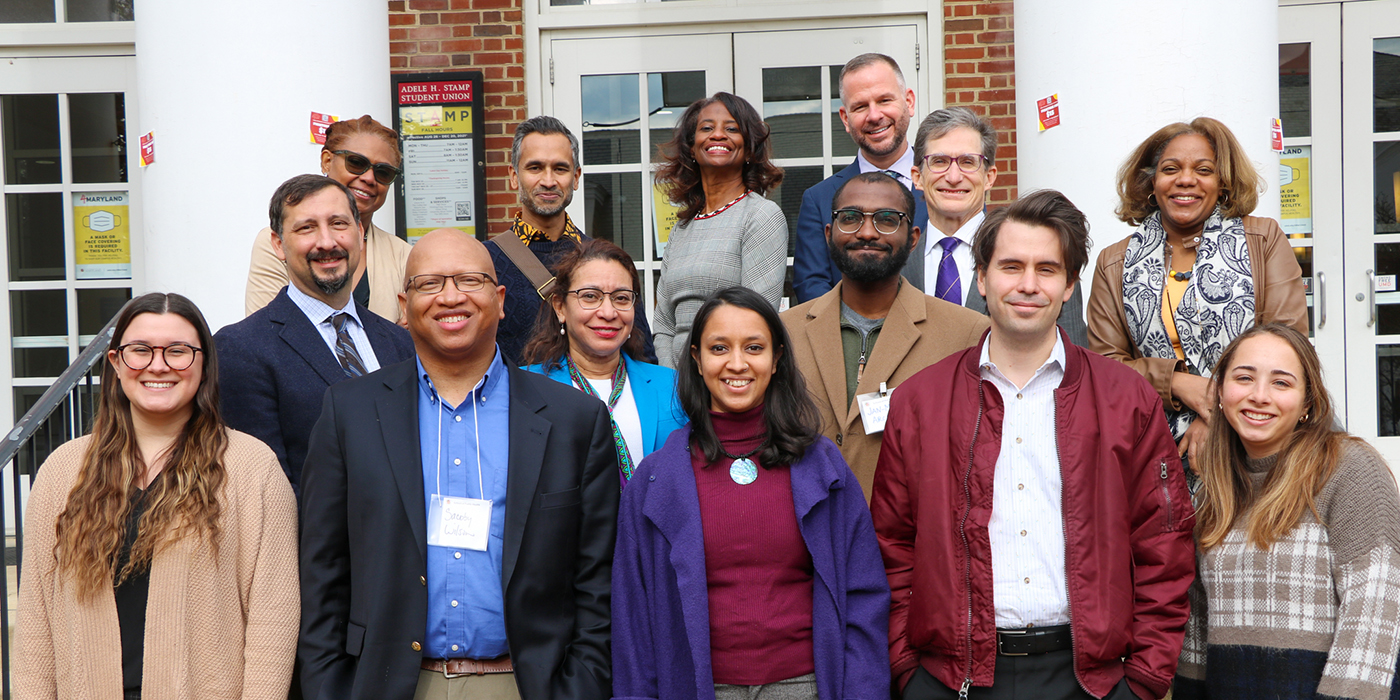 Members of the UMD Center for Community Engagement, Environmental Justice and Health pose for a photo with EPA Region 3 leadership and staff 