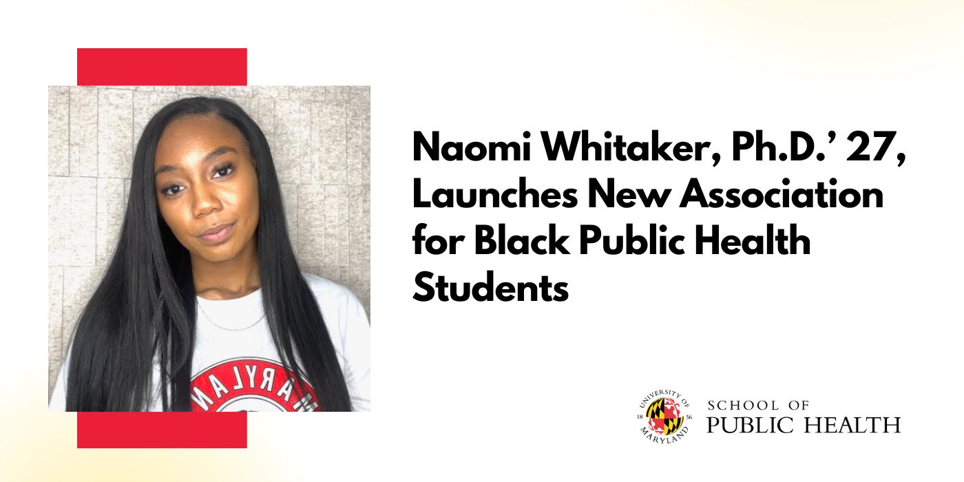 Headshot of Naomi Whitaker and headline about new student association
