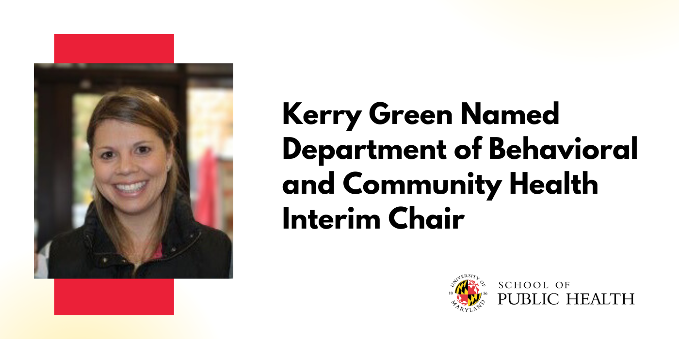 Headshot of Kerry Green, new interim chair of Department of Behavioral and Community Health