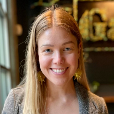 Caucasian woman with long blonde hair