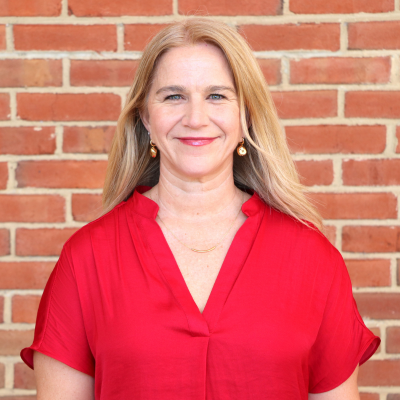 woman wearing red blouse