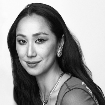 Asian woman with long hair