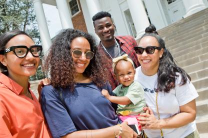 Family of 5 enjoying Maryland Day Activities