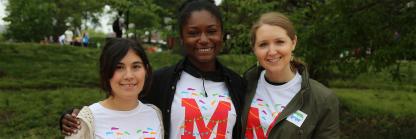 Student Volunteers at Maryland Day at the University of Maryland.