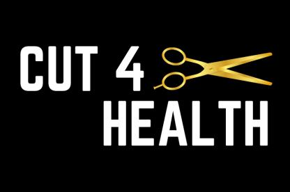 Cut 4 Health logo with gold scissors