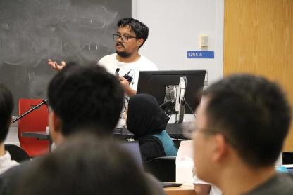 Person giving talk