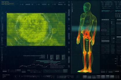 Scan of person with data