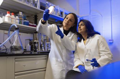 two female scientist in a lab