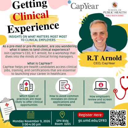 PHSC Event: Getting Clinical Experience