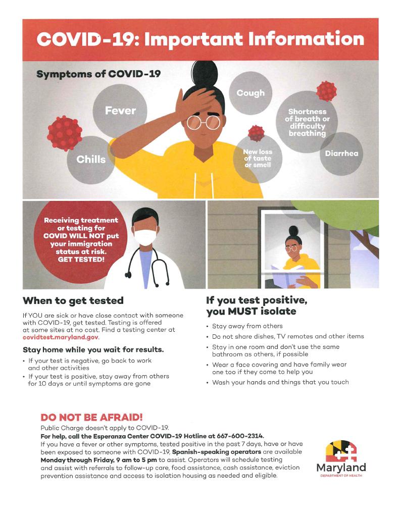 COVID-19 Important Information