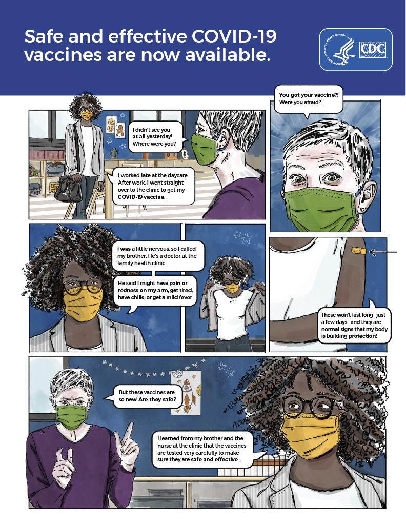 Comic from CDC about COVID-19