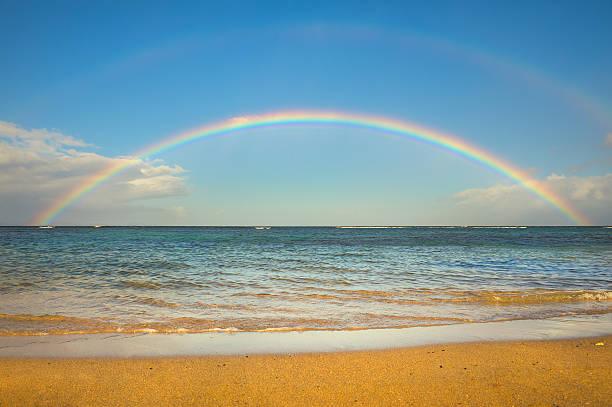 Rainbow on a beach