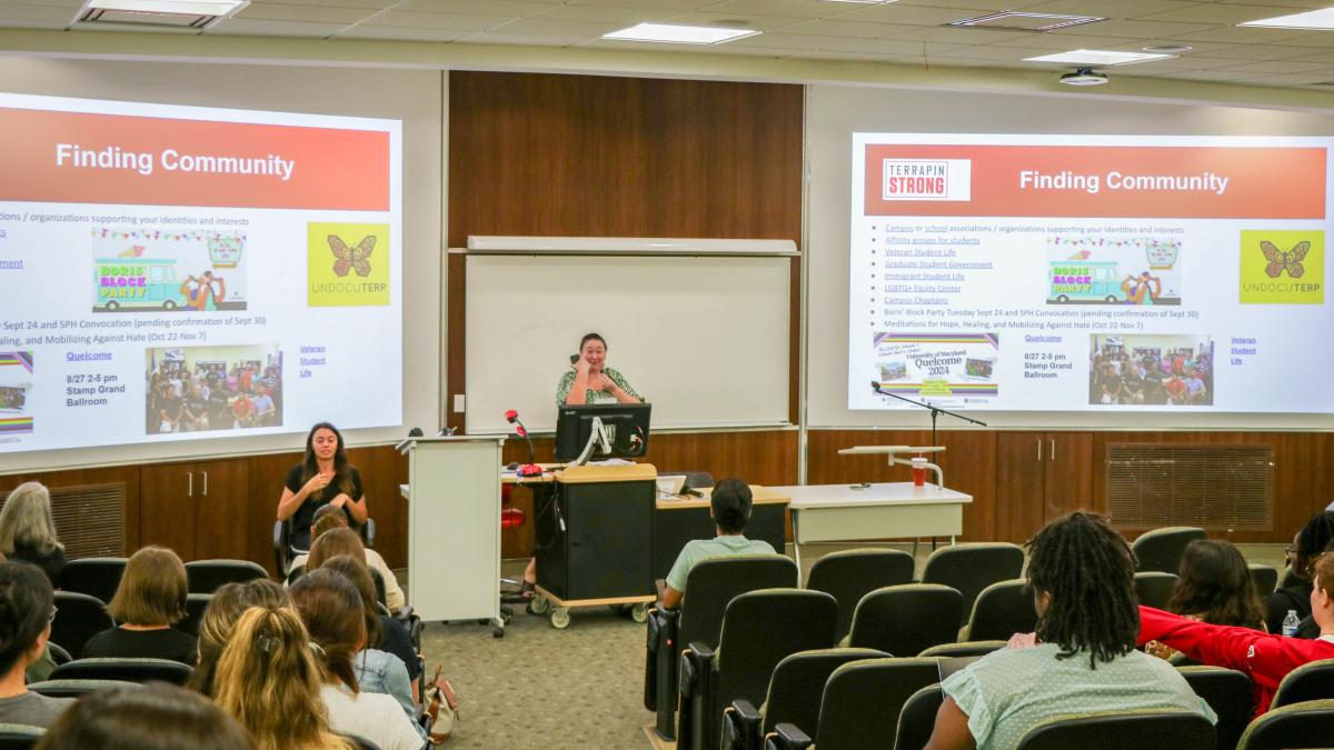 Community support for incoming students