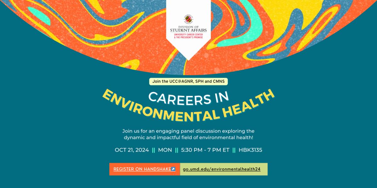 flyer for careers in environmental health event