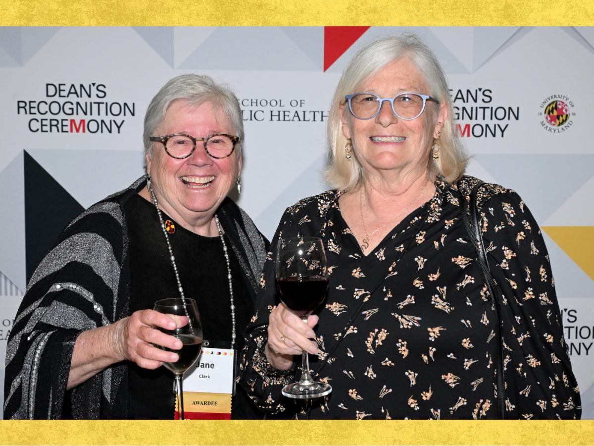 Drs Clark and Whitall at Dean's recognition ceremony