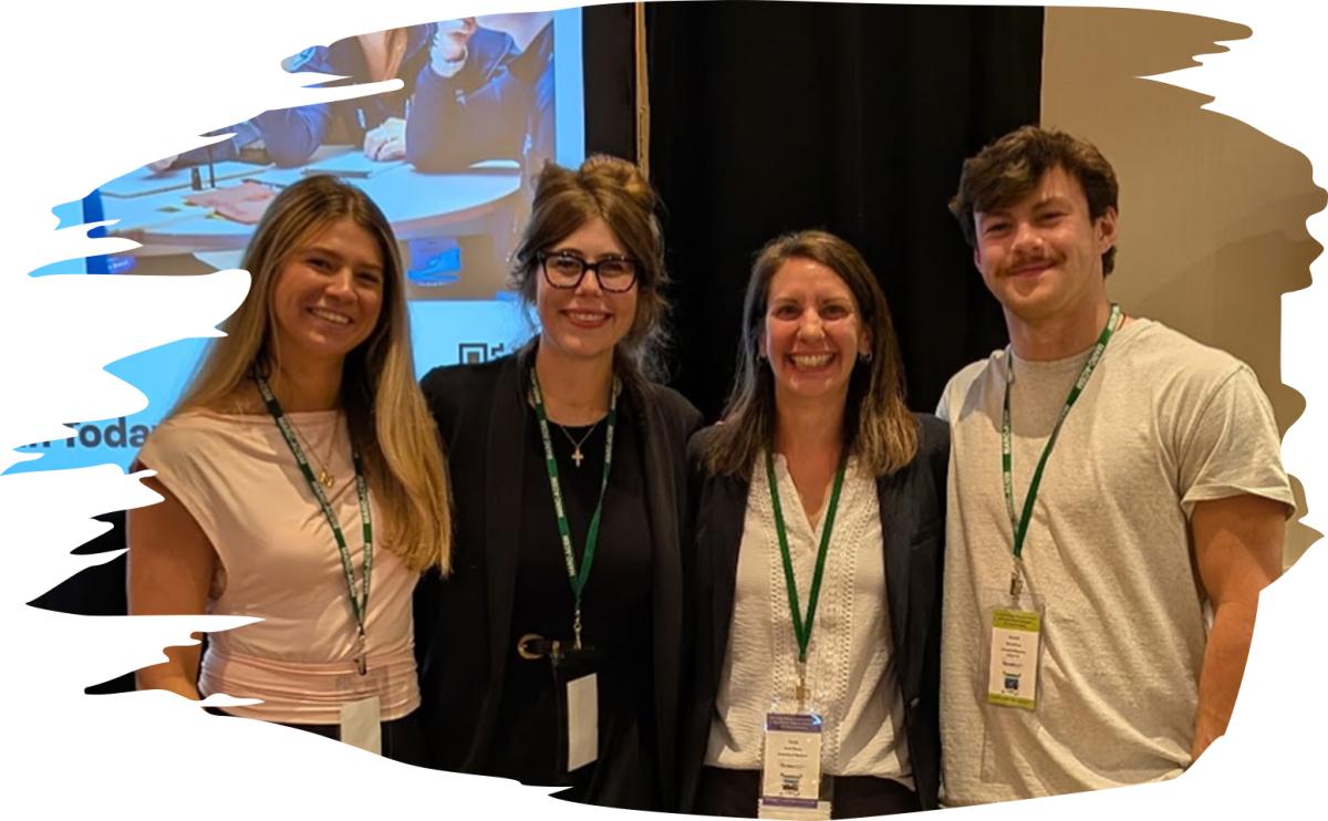 A photograph of 4 Glancy Lab Members
