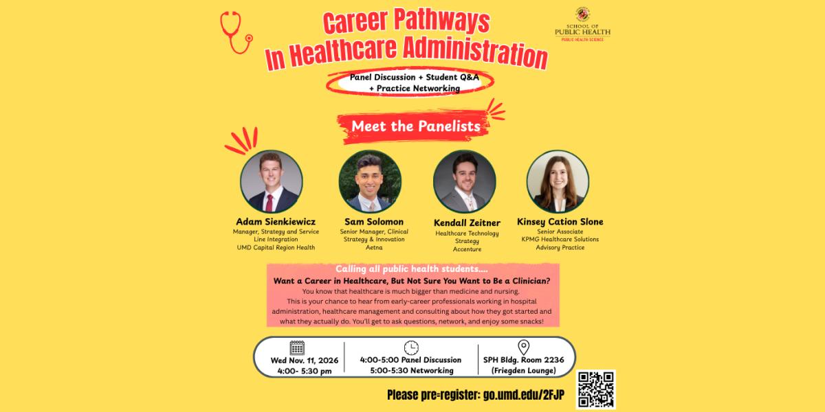 PHSC Event: Career Pathways in Healthcare Administration