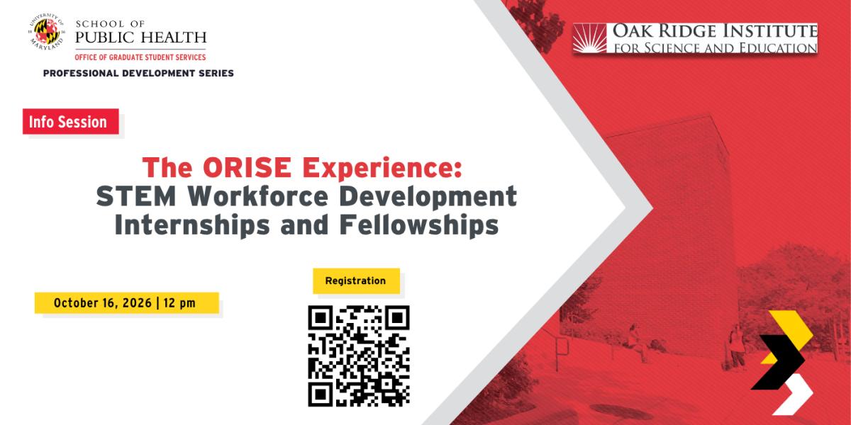 The ORISE Experience:  STEM Workforce Development Internships and Fellowships Flyer