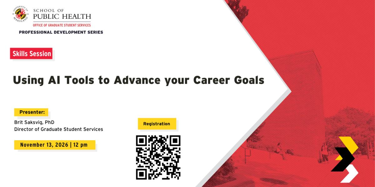 Using AI Tools to Advance Your Career Goals Flyer