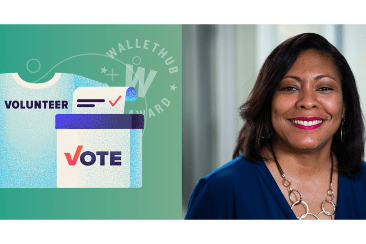 WalletHub Voter List Logo and Dr. Mona Mittal Headshot