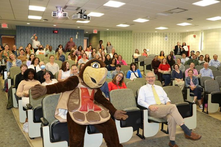 testudo visits SPH spring awards