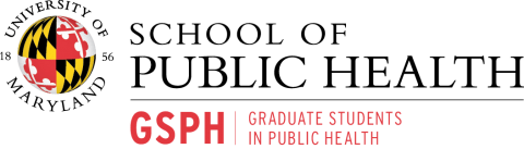 University of Maryland 1856 School of Public Health GSPH Graduate Students in Public Health Logo