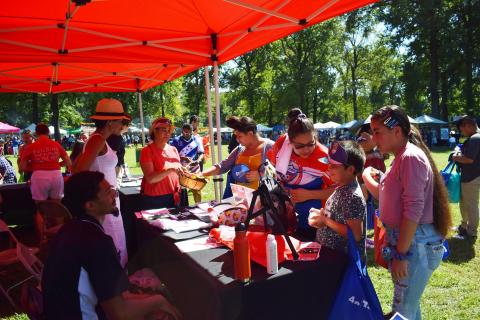 Dr. Roberts experiences a wonderful day of community engagement at the Hispanic Festival, September 15, 2019.