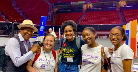 Shoutout to PHOEBE Lab members, Shuling Wu, Daunece Cox, Faith Toure, Sliyah Sharif and Murielle Tembunde (not pictured), who volunteered tirelessly at the Mission of Mercy Dental Clinic and Health Equity Festival, September 13-14, 2019.