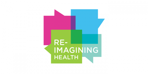 Re-imagining health PHRM 2018 logo 