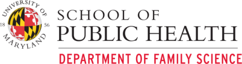 School of Public Health Department of Family Science logo from the University of Maryland