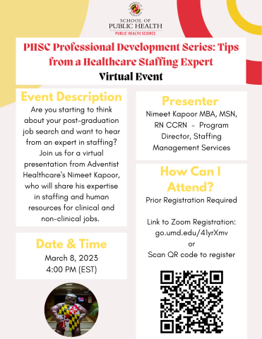 PHSC Professional Development Series: Tips from a Healthcare Staffing Expert Virtual Event