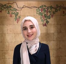 Asmaa-Albaroudi, graduate student of the School of Public Health at the University of Maryland