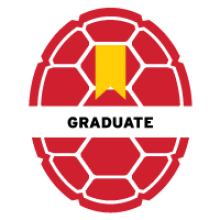 University of Maryland red Opaque Shell Icon titled Graduate