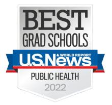 US News badge Best Grad Schools Public Health 2022