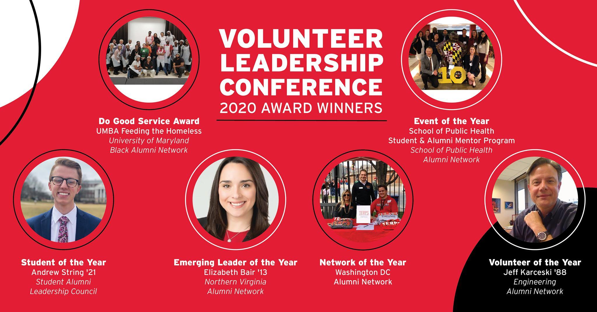 University of Maryland Alumni Association 2020 Alumni Network Award winners