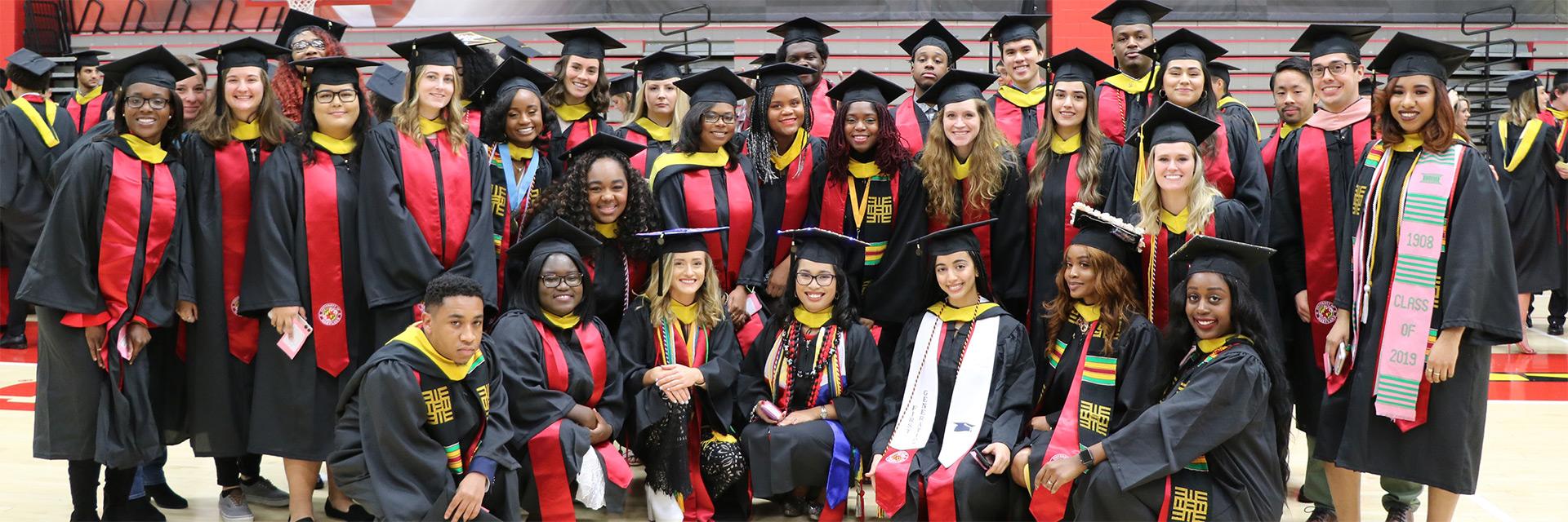 School of Public Health graduates at the SPH Commencement Ceremony at the University of Maryland