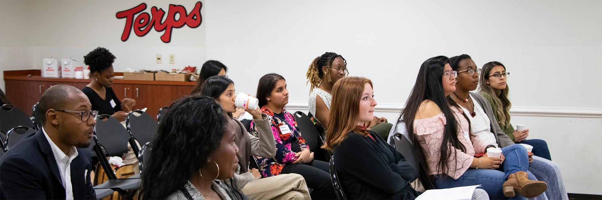 Students attending PHACE Leadership Forum at the University of Maryland