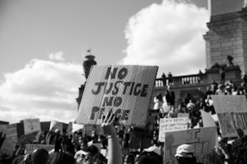 No Justice No Peace Sign