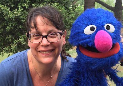 Dina Borzekowski with Grover