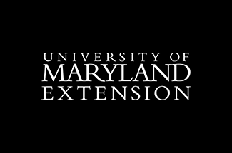 University of Maryland Extension logo with black background 