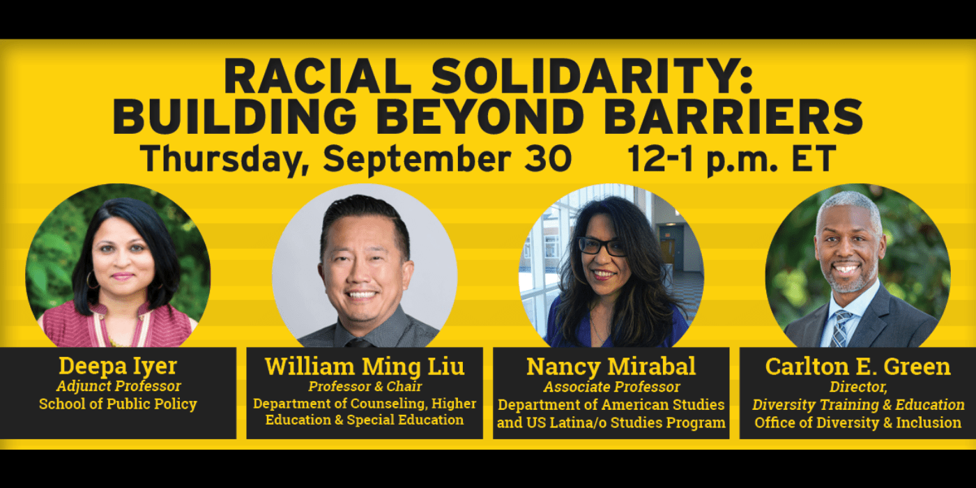 Racial Solidarity Event Graphic