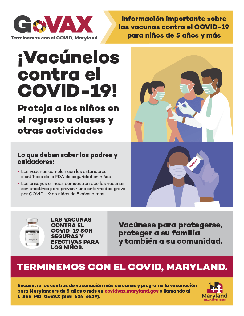 Protect Children from COVID-19 Spanish