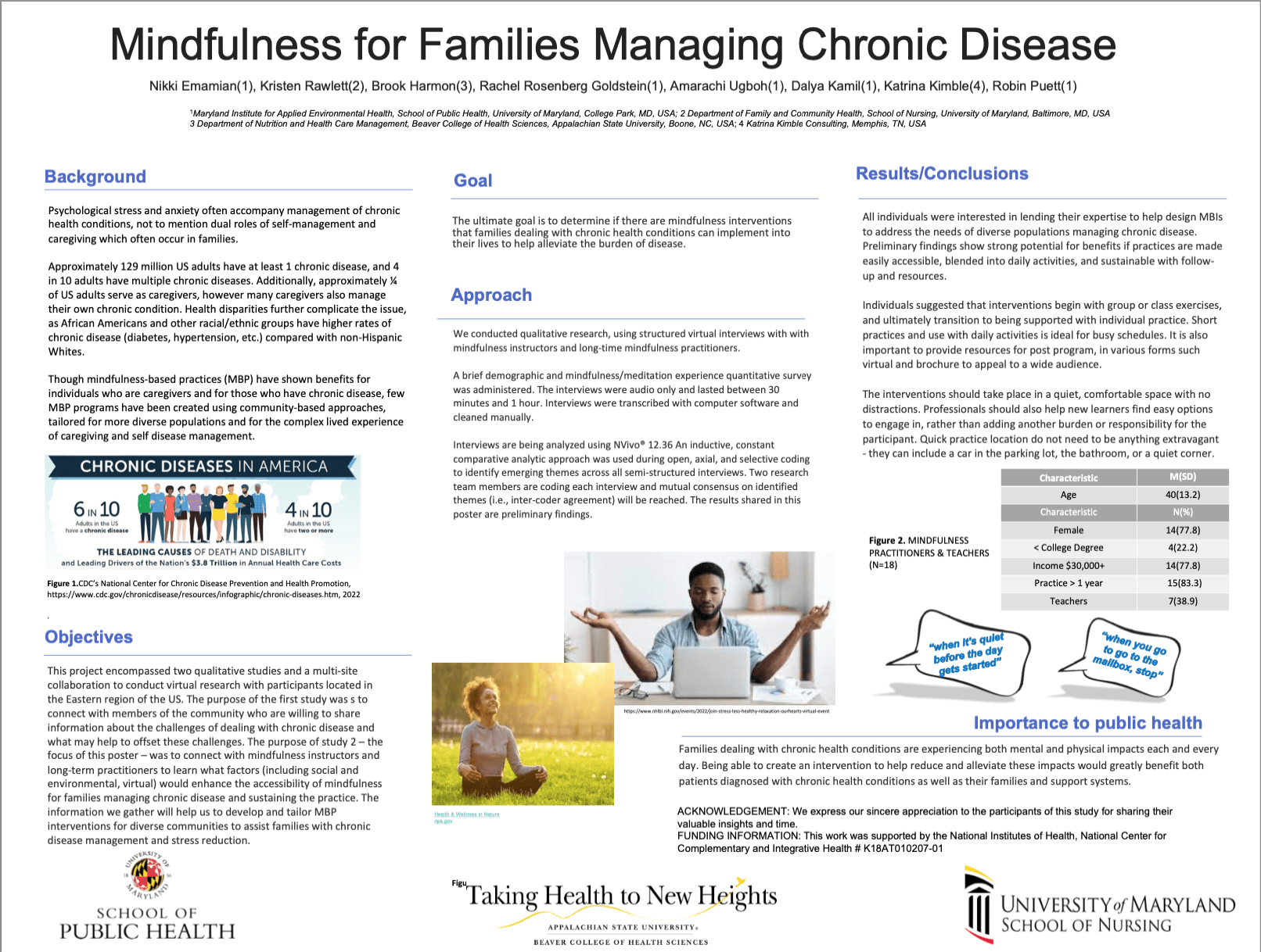 Mindfulness for families managing chronic disease