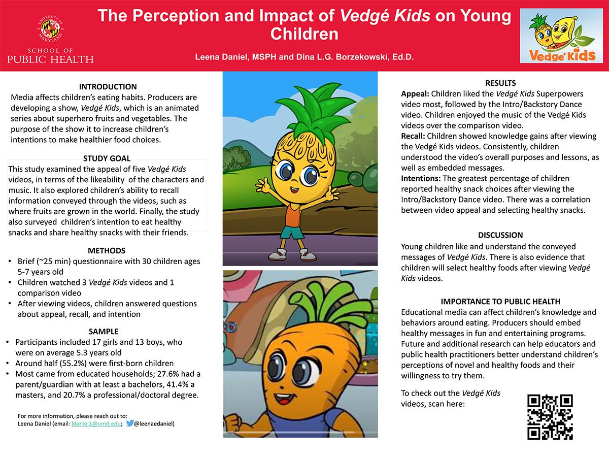 The Perception and Impact of Vedgé Kids on Young Children research poster