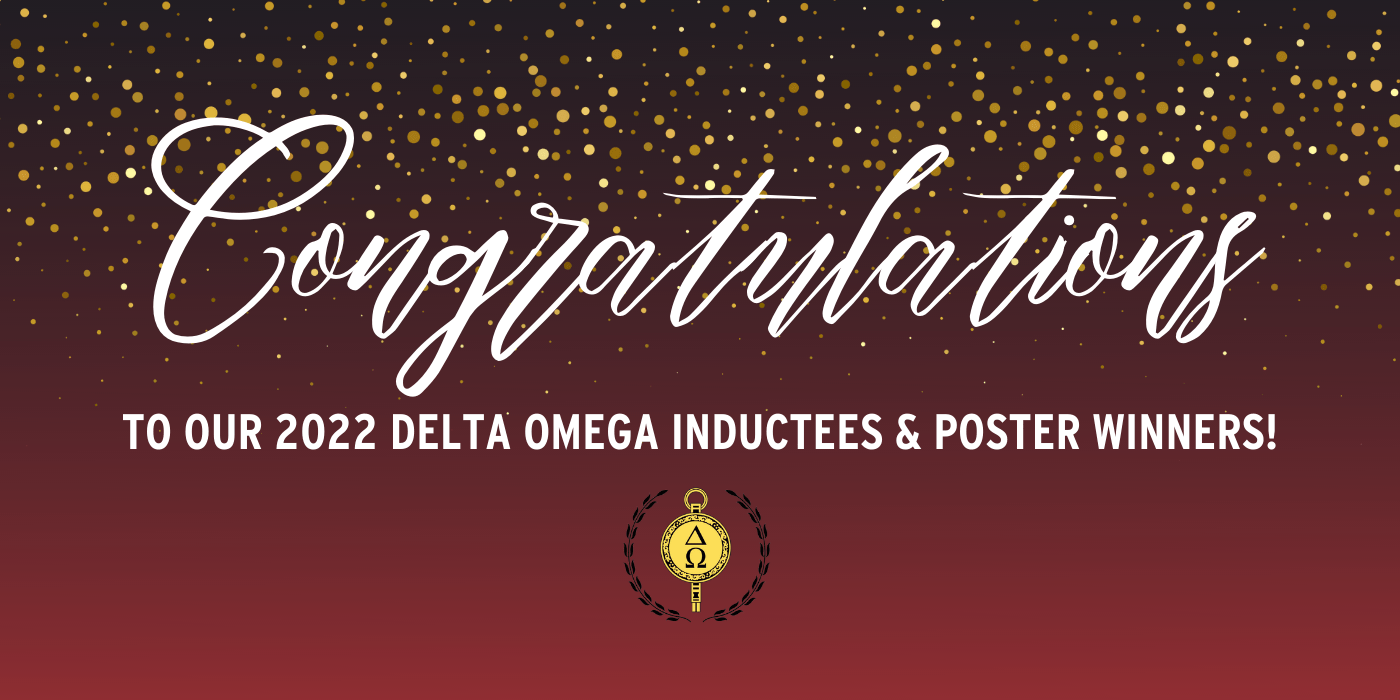 Delta Omega 2022 Congratulations